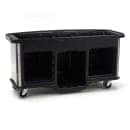 Cambro CVC75BW15 75"W Open Well Vending Cart w/ Umbrella Hole - Polyethylene, Fruit & Veggie Wrap thumbnail 4