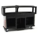 Cambro CVC75W14 75"W Open Well Vending Cart w/ Safety Barrier & Umbrella Hole - Polyethylene, Healthy Choices" Wrap thumbnail 5
