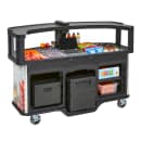 Cambro CVC75W14 75"W Open Well Vending Cart w/ Safety Barrier & Umbrella Hole - Polyethylene, Healthy Choices" Wrap thumbnail 7