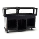 Cambro CVC75W15 75"W Open Well Vending Cart w/ Safety Barrier & Umbrella Hole - Polyethylene, Fruit & Veggie Wrap thumbnail 2