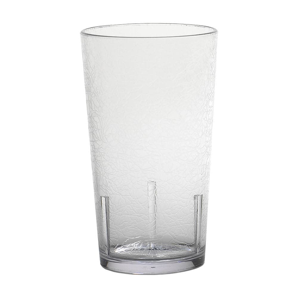 Cambro D12152 12 oz Clear Crackled Plastic Tumbler