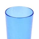 Cambro D16608 16 oz Sapphire Blue Crackled Plastic Tumbler thumbnail 2