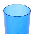 Cambro D24608 24 oz Sapphire Blue Crackled Plastic Tumbler thumbnail 2