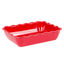 Cambro DC10404 4 9/10 qt Rectangular Deli Crock - Red thumbnail 2