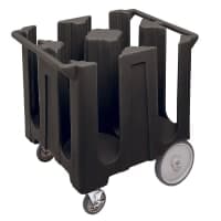 Cambro DC1225191 32 3/4" Mobile Dish Caddy w/ (4) Columns - Plastic, Granite Gray thumbnail 2