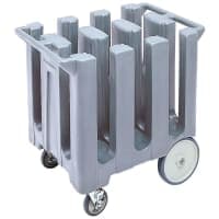 Cambro DC700110 23 1/2" Mobile Dish Caddy w/ (6) Columns - Plastic, Black thumbnail 4