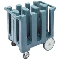 Cambro DC700131 23 1/2" Mobile Dish Caddy w/ (6) Columns - Plastic, Dark Brown thumbnail 3