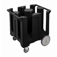 Cambro DC825191 23 3/4" Mobile Dish Caddy w/ (4) Columns - Plastic, Granite Gray thumbnail 4