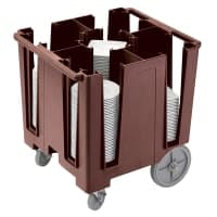 Cambro DCS950110 30 1/2" Mobile Dish Caddy w/ (5) Columns - Plastic, Black thumbnail 3