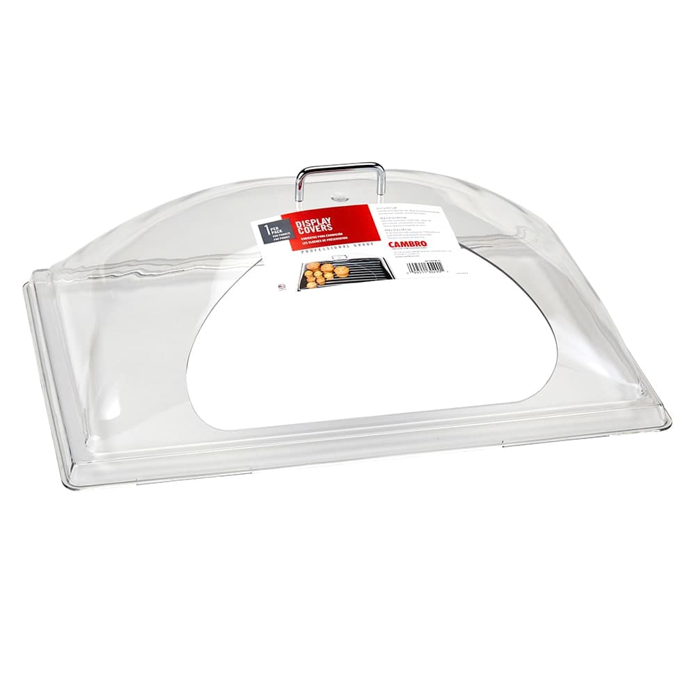 Cambro DD1220SCW135 Display Dome Cover - Open Side, 12x20" Polycarbonate, Clear