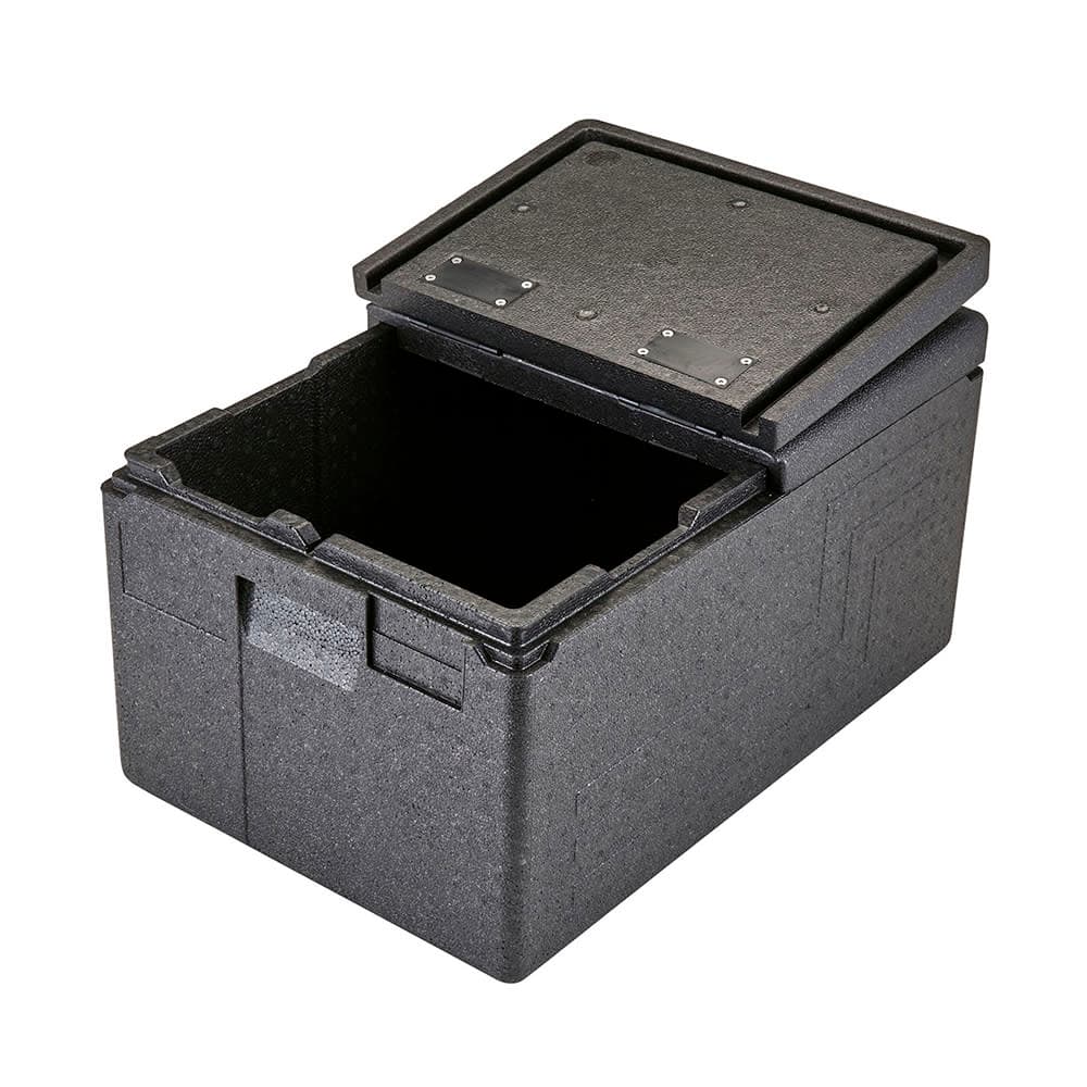 Cambro EPP180FLSW110 GoBox® Insulated Food Carrier - 48 3/5 qt w/ (1) Pan Capacity, Black