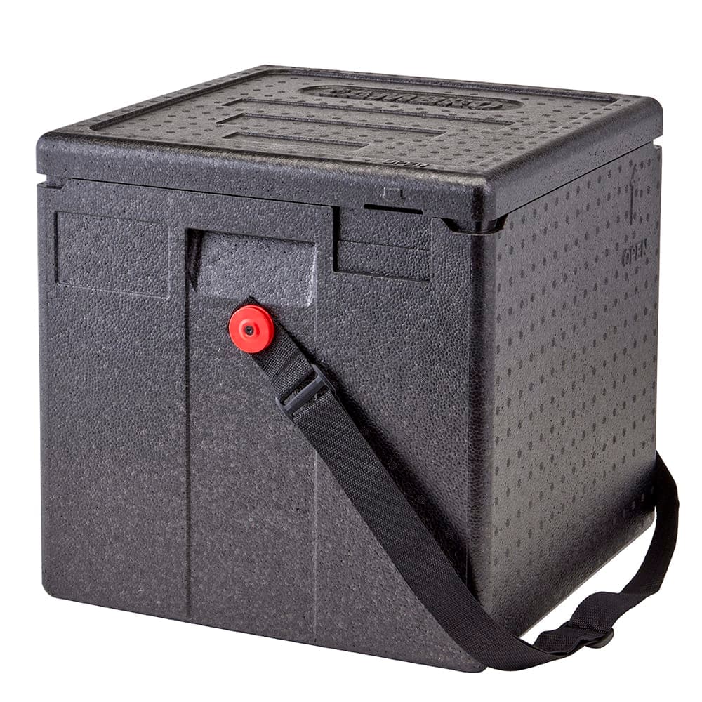 Cambro EPPMBWSTSW110 GoBox™ Insulated Milk Box - 10 7/10 gal w/ (1) Pan Capacity, Black