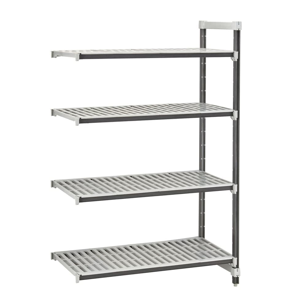 Cambro EXA183064V4480 30" NSF 4-Tier Polymer Shelf Kit - Camshelving® Elements XTRA, 18"W, 64"H