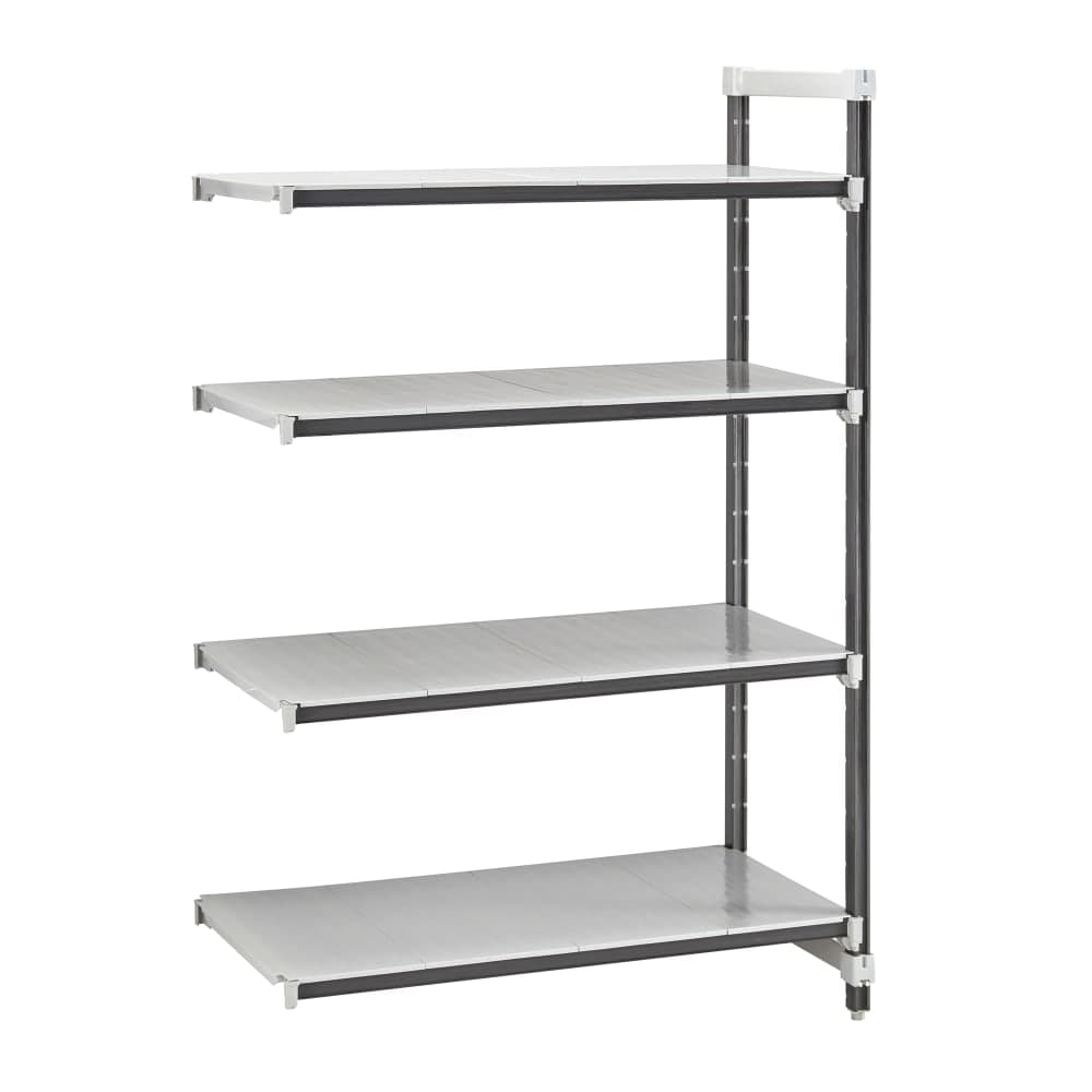Cambro EXA183664S4480 36" NSF 4-Tier Polymer Shelf Kit - Camshelving® Elements XTRA, 18"W, 64"H