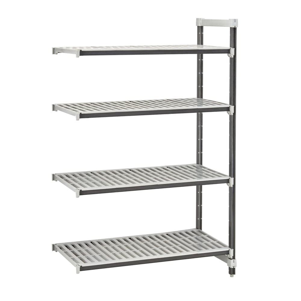 Cambro EXA183664V4480 36" NSF 4-Tier Polymer Shelf Kit - Camshelving® Elements XTRA, 18"W, 64"H