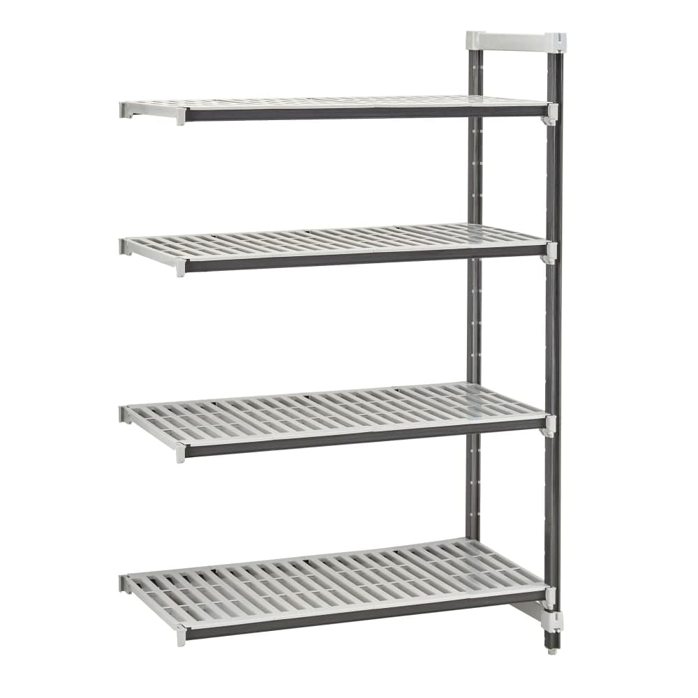 Cambro EXA183672V4480 36" NSF 4-Tier Polymer Shelf Kit - Camshelving® Elements XTRA, 18"W, 72"H