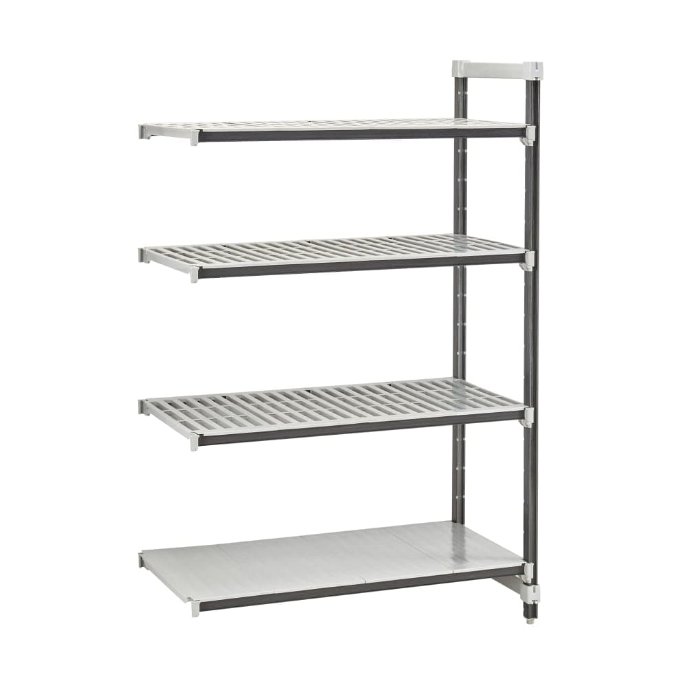 Cambro EXA183672VS4480 36" NSF 4-Tier Polymer Shelf Kit - Camshelving® Elements XTRA, 18"W, 72"H