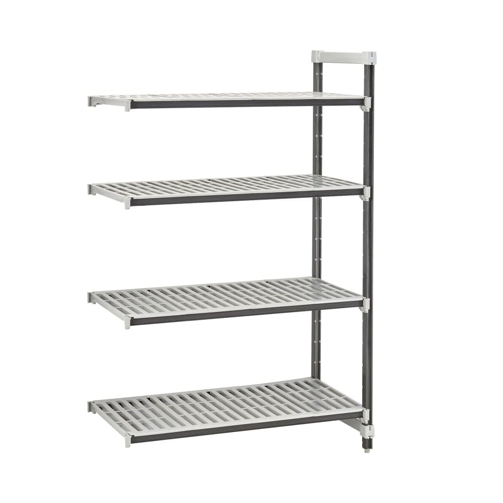 Cambro EXA184272V4480 42" NSF 4-Tier Polymer Shelf Kit - Camshelving® Elements XTRA, 18"W, 72"H