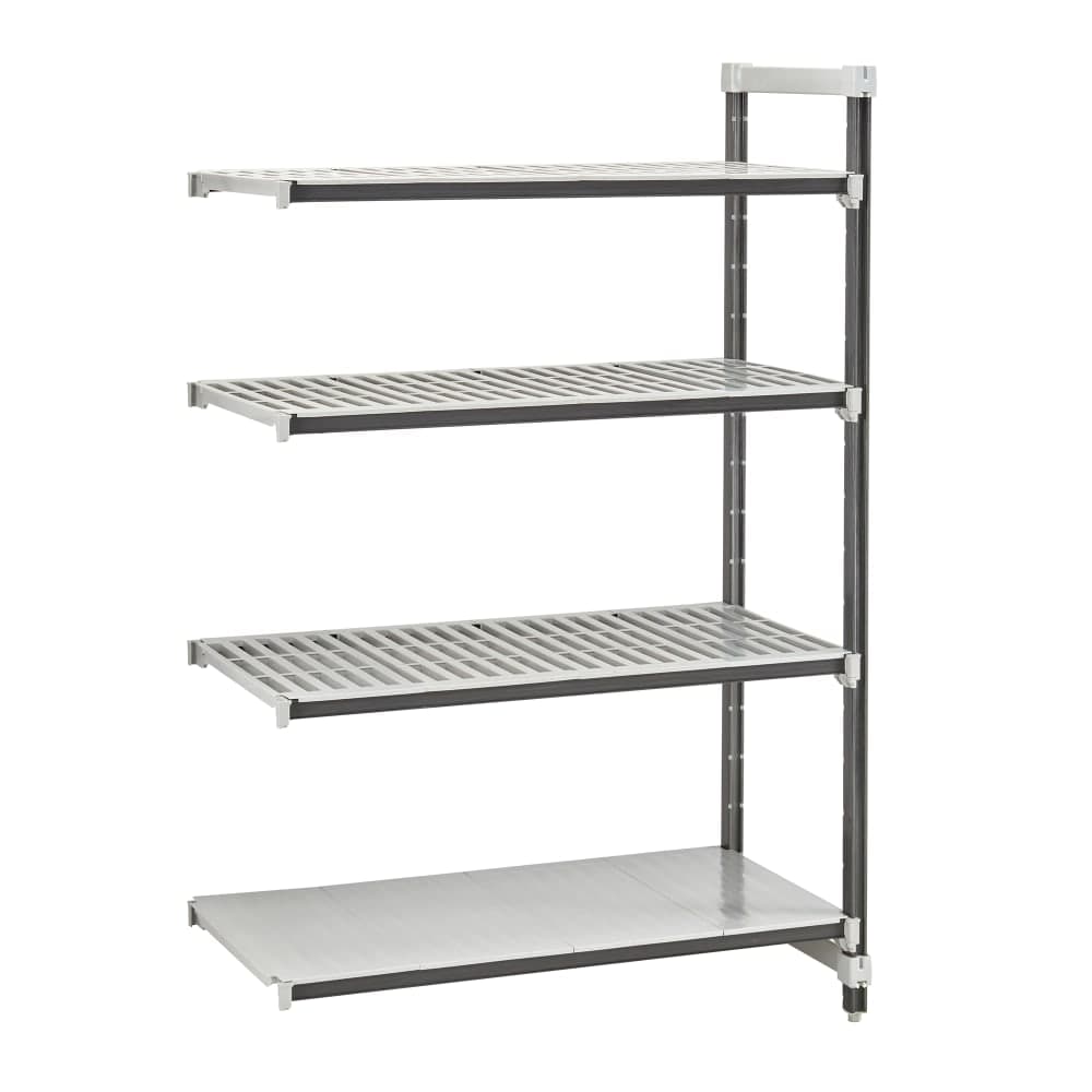 Cambro EXA184864VS4480 48" NSF 4-Tier Polymer Shelf Kit - Camshelving® Elements XTRA, 18"W, 64"H
