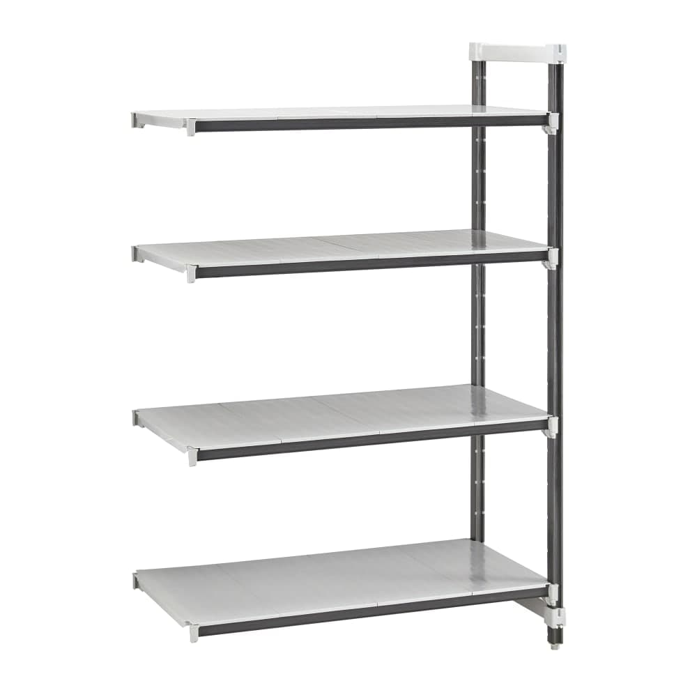 Cambro EXA184884S4480 48" NSF 4-Tier Polymer Shelf Kit - Camshelving® Elements XTRA, 18"W, 84"H