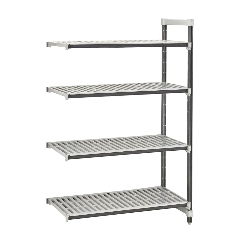 Cambro EXA184884V4480 48" NSF 4-Tier Polymer Shelf Kit - Camshelving® Elements XTRA, 18"W, 84"H