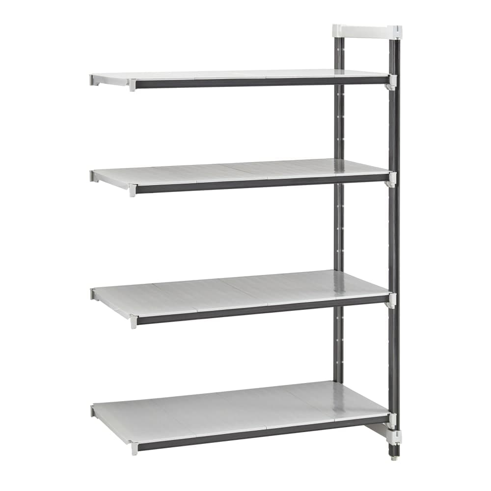 Cambro EXA212464S4480 24" NSF 4-Tier Polymer Shelf Kit - Camshelving® Elements XTRA, 21"W, 64"H