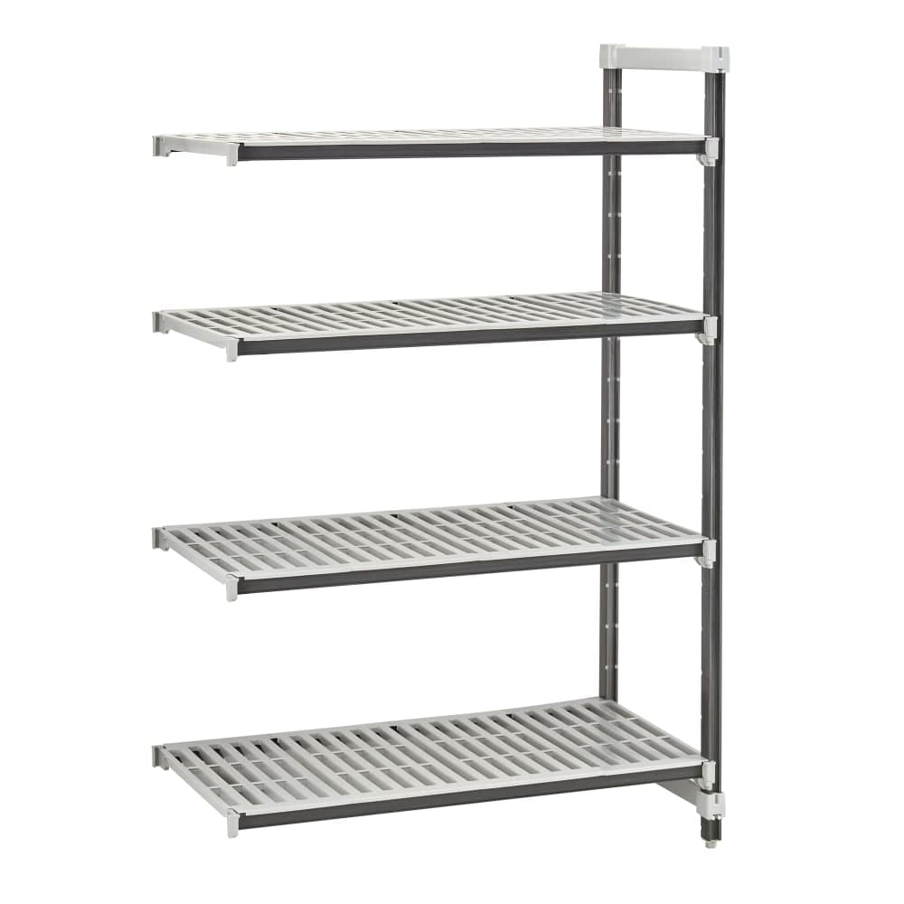 Cambro EXA212464V4480 24" NSF 4-Tier Polymer Shelf Kit - Camshelving® Elements XTRA, 21"W, 64"H