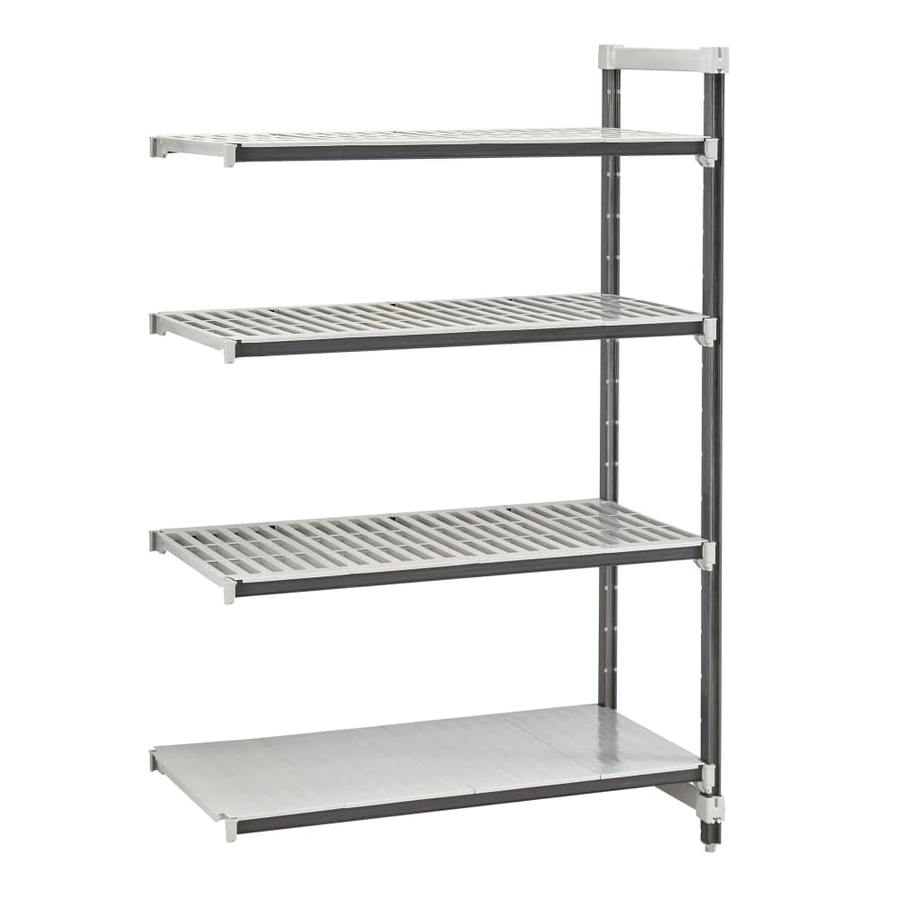 Cambro EXA212464VS4480 24" NSF 4-Tier Polymer Shelf Kit - Camshelving® Elements XTRA, 21"W, 64"H
