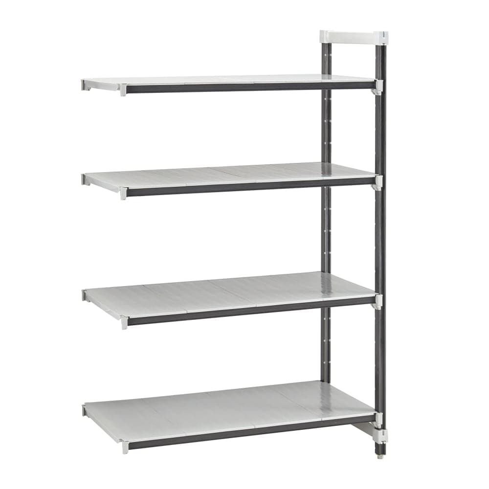 Cambro EXA212472S4480 24" NSF 4-Tier Polymer Shelf Kit - Camshelving® Elements XTRA, 21"W, 72"H