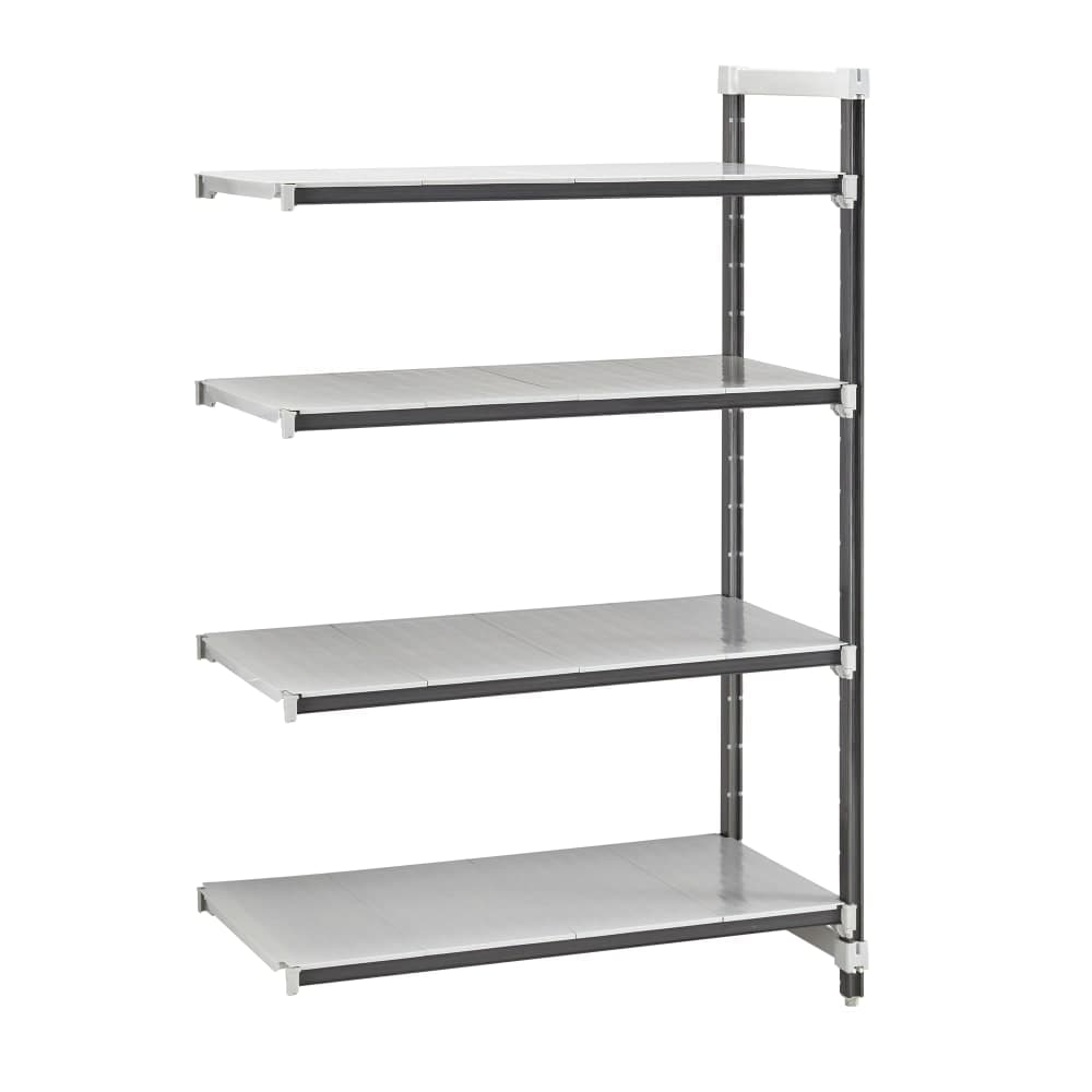 Cambro EXA212484S4480 24" NSF 4-Tier Polymer Shelf Kit - Camshelving® Elements XTRA, 21"W, 84"H