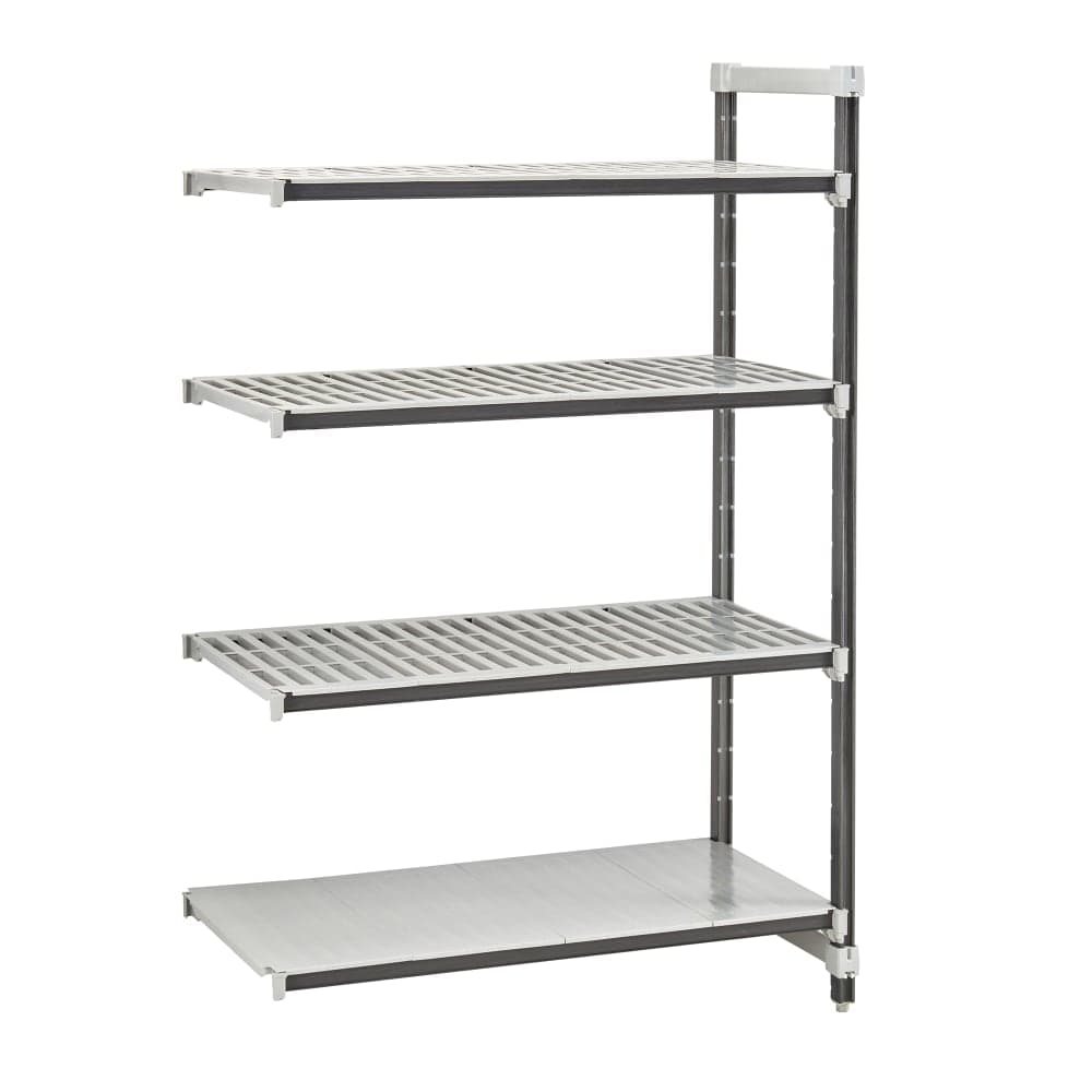 Cambro EXA212484VS4480 24" NSF 4-Tier Polymer Shelf Kit - Camshelving® Elements XTRA, 21"W, 84"H