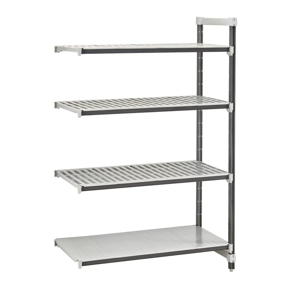 Cambro EXA213064VS4480 30" NSF 4-Tier Polymer Shelf Kit - Camshelving® Elements XTRA, 21"W, 64"H