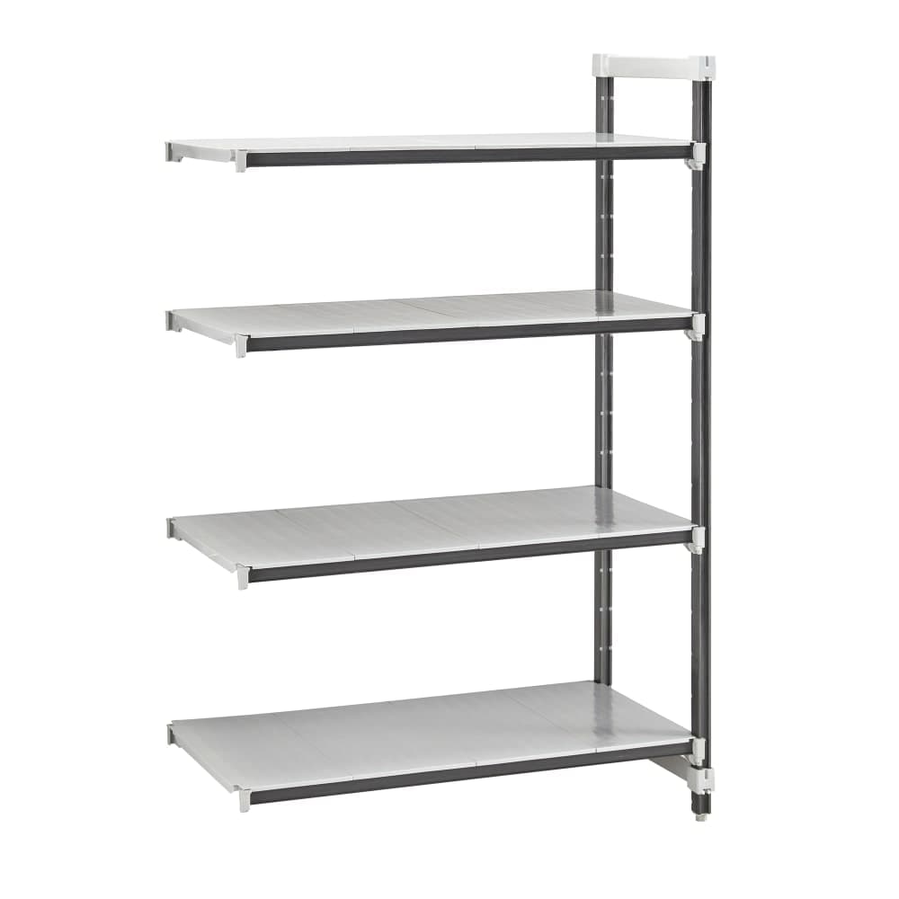 Cambro EXA213664S4480 36" NSF 4-Tier Polymer Shelf Kit - Camshelving® Elements XTRA, 21"W, 64"H