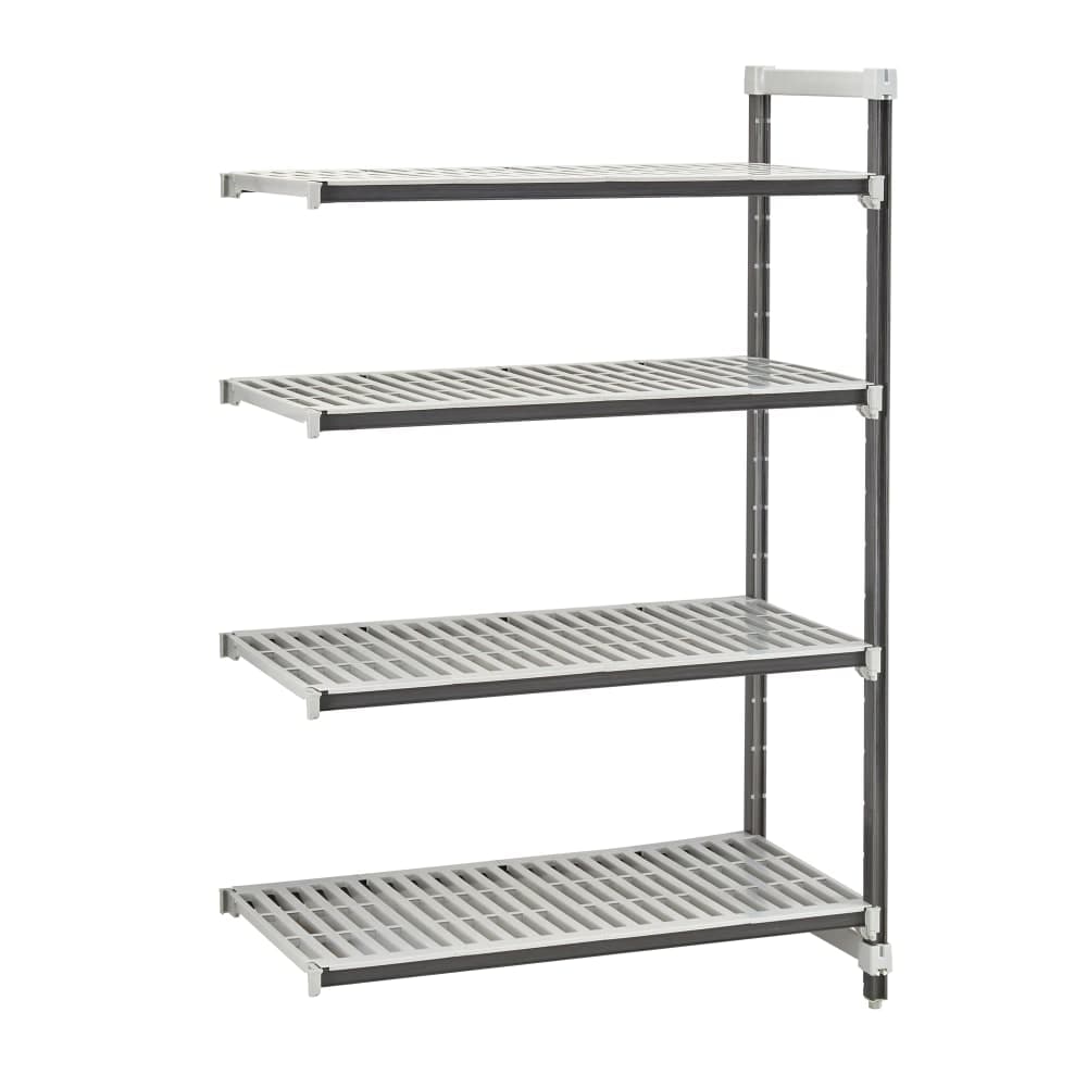 Cambro EXA213664V4480 36" NSF 4-Tier Polymer Shelf Kit - Camshelving® Elements XTRA, 21"W, 64"H
