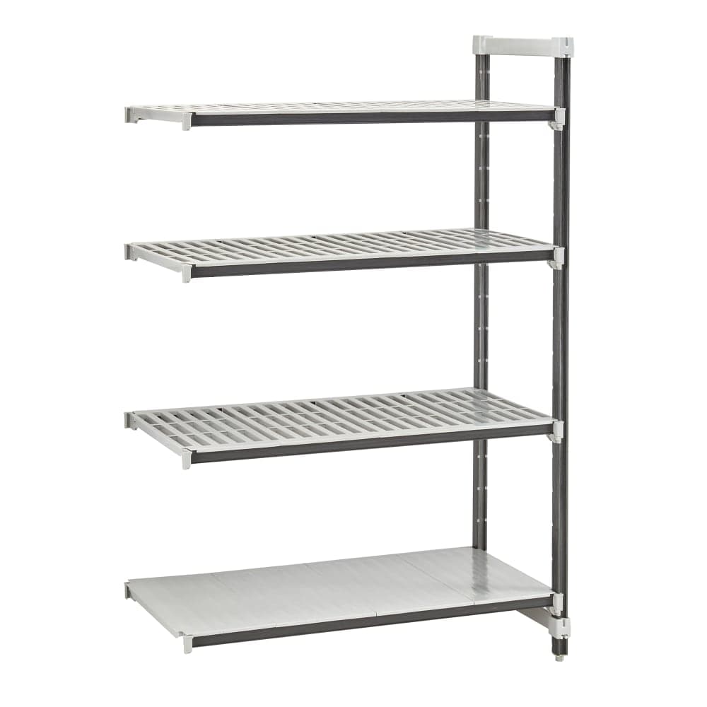 Cambro EXA213664VS4480 36" NSF 4-Tier Polymer Shelf Kit - Camshelving® Elements XTRA, 21"W, 64"H