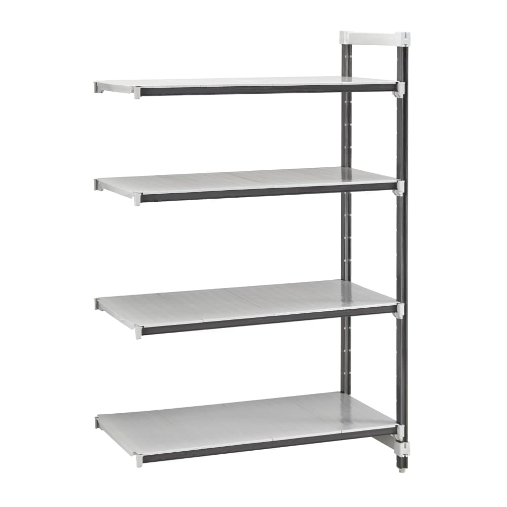 Cambro EXA213672S4480 36" NSF 4-Tier Polymer Shelf Kit - Camshelving® Elements XTRA, 21"W, 72"H