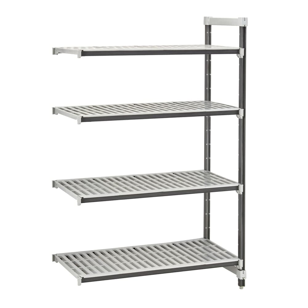 Cambro EXA213672V4480 36" NSF 4-Tier Polymer Shelf Kit - Camshelving® Elements XTRA, 21"W, 72"H