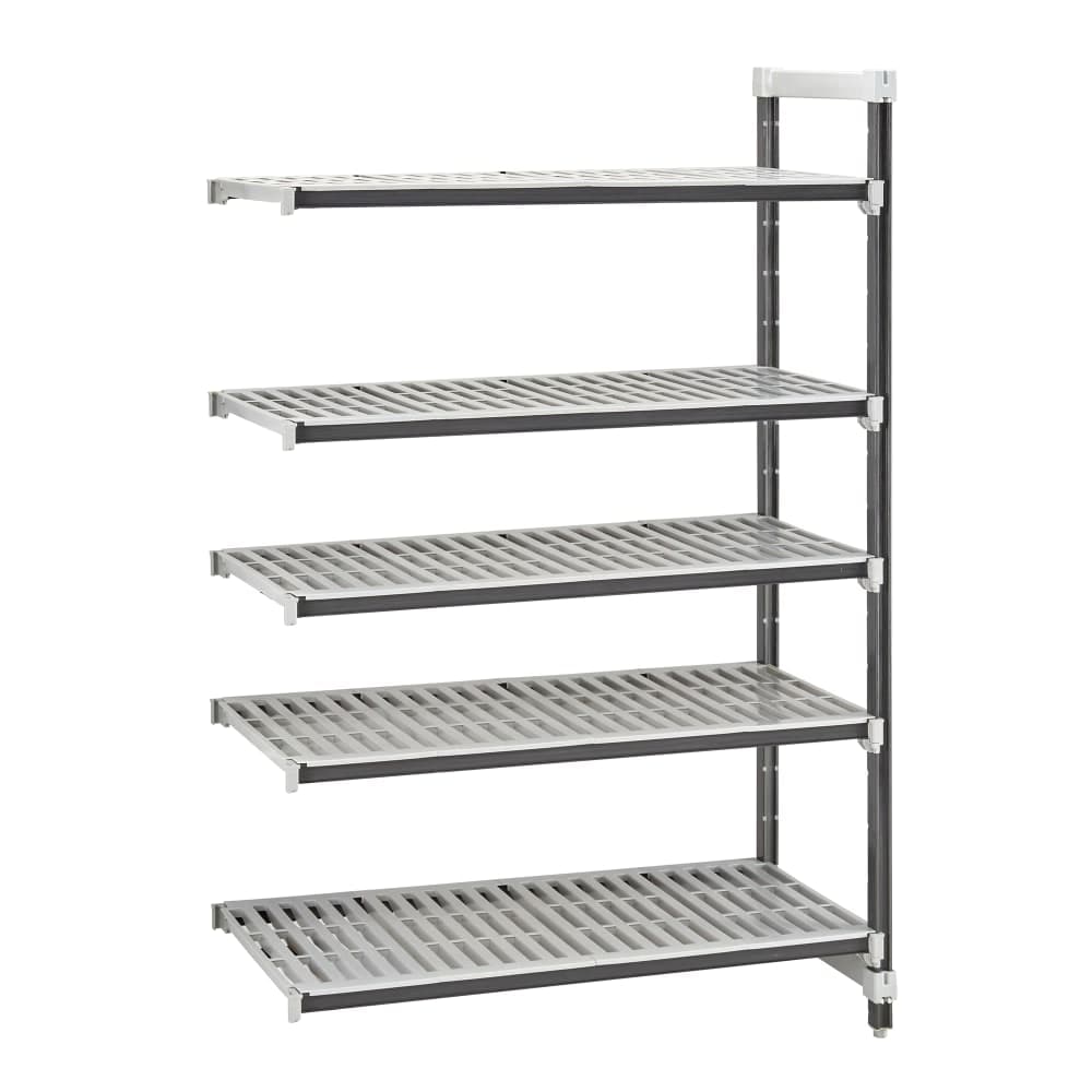 Cambro EXA213672V5480 36" NSF 5-Tier Polymer Shelf Kit - Camshelving® Elements XTRA, 21"W, 72"H