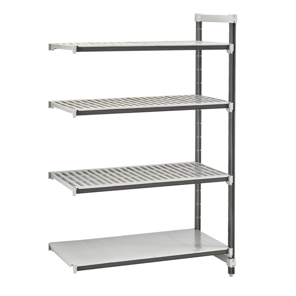 Cambro EXA213672VS4480 36" NSF 4-Tier Polymer Shelf Kit - Camshelving® Elements XTRA, 21"W, 72"H