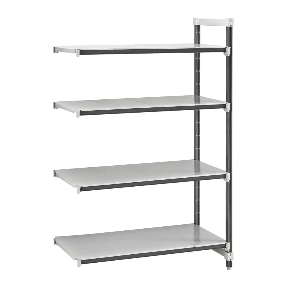 Cambro EXA213684S4480 36" NSF 4-Tier Polymer Shelf Kit - Camshelving® Elements XTRA, 21"W, 84"H