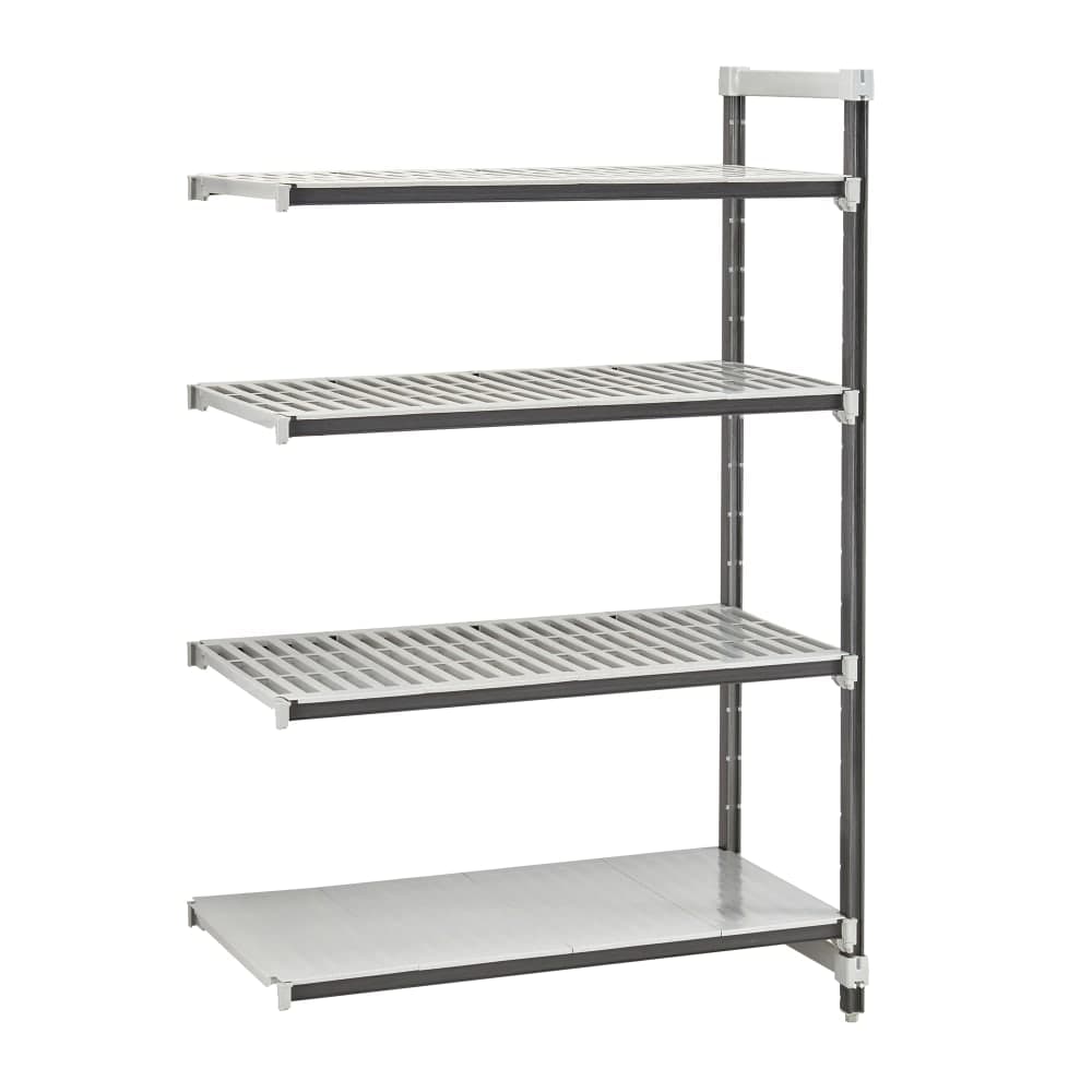Cambro EXA213684VS4480 36" NSF 4-Tier Polymer Shelf Kit - Camshelving® Elements XTRA, 21"W, 84"H