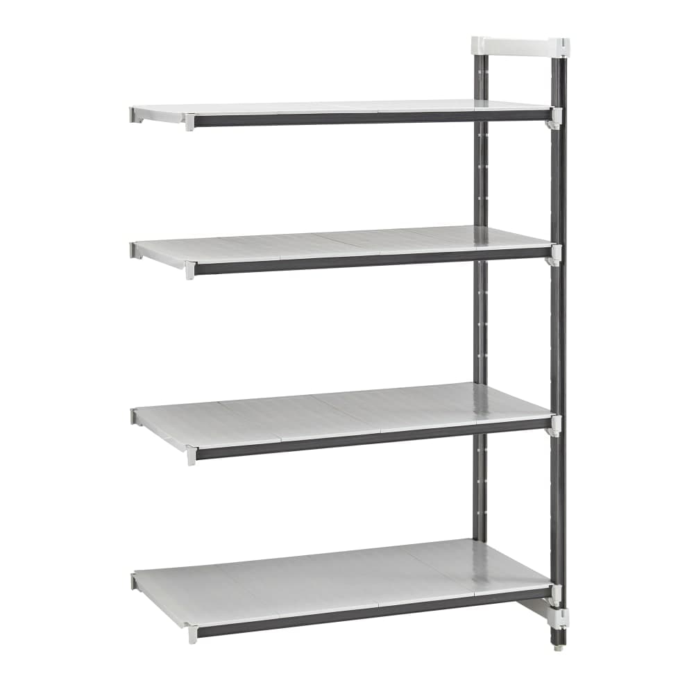 Cambro EXA214264S4480 42" NSF 4-Tier Polymer Shelf Kit - Camshelving® Elements XTRA, 21"W, 64"H