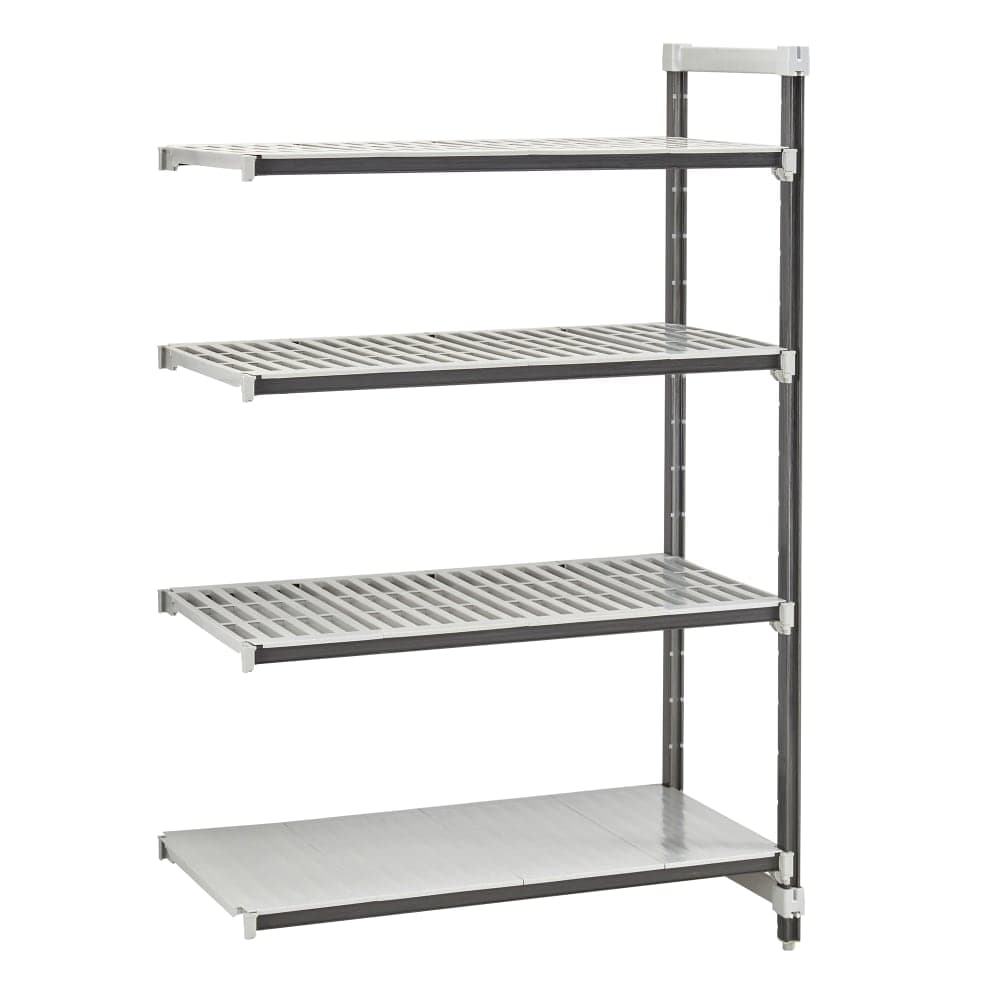 Cambro EXA214264VS4480 42" NSF 4-Tier Polymer Shelf Kit - Camshelving® Elements XTRA, 21"W, 64"H