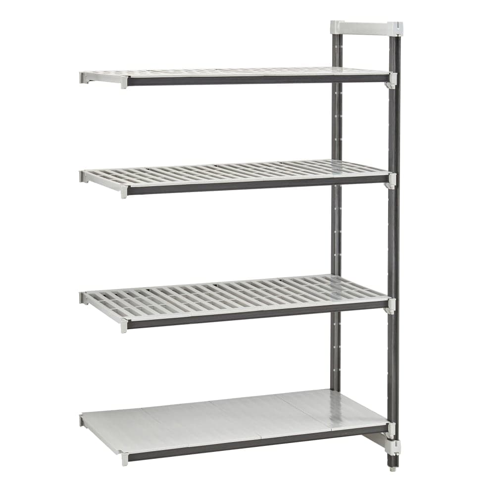 Cambro EXA214272VS4480 42" NSF 4-Tier Polymer Shelf Kit - Camshelving® Elements XTRA, 21"W, 72"H