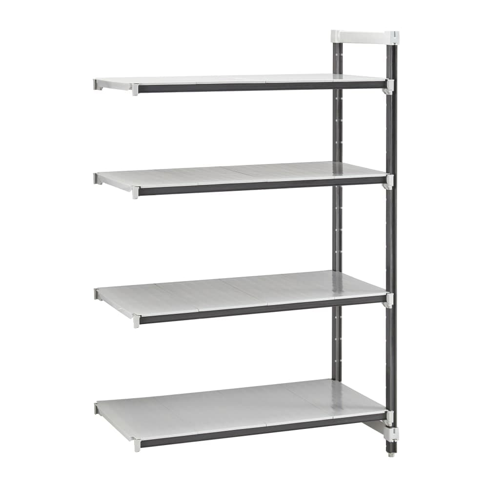 Cambro EXA214864S4480 48" NSF 4-Tier Polymer Shelf Kit - Camshelving® Elements XTRA, 21"W, 64"H