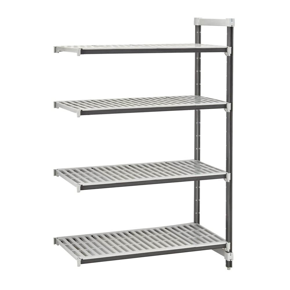 Cambro EXA214864V4480 48" NSF 4-Tier Polymer Shelf Kit - Camshelving® Elements XTRA, 21"W, 64"H