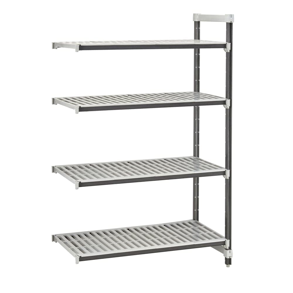 Cambro EXA214872V4480 48" NSF 4-Tier Polymer Shelf Kit - Camshelving® Elements XTRA, 21"W, 72"H
