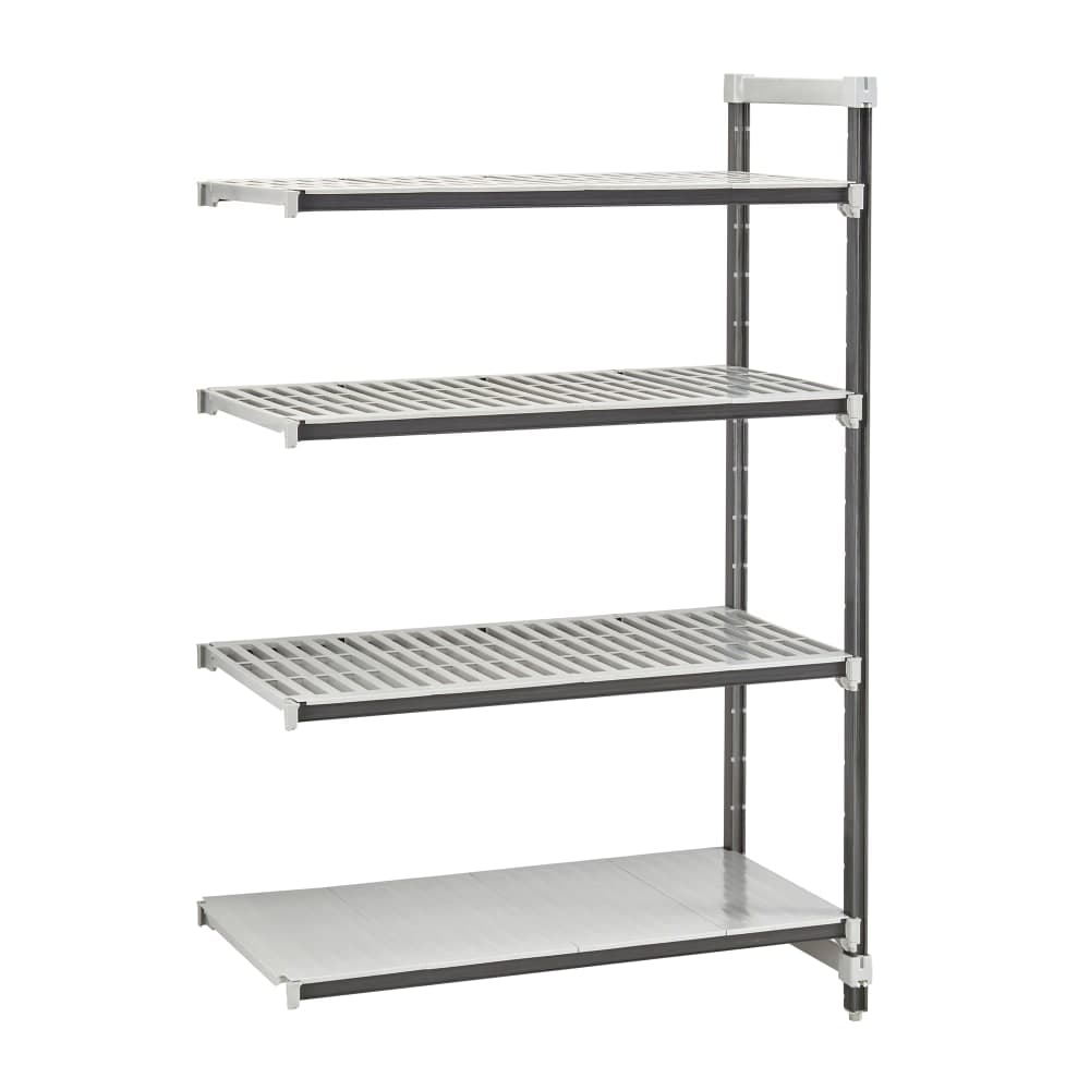 Cambro EXA214872VS4480 48" NSF 4-Tier Polymer Shelf Kit - Camshelving® Elements XTRA, 21"W, 72"H