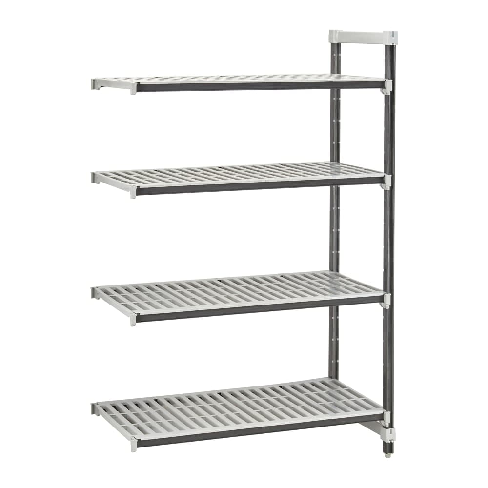 Cambro EXA214884V4480 48" NSF 4-Tier Polymer Shelf Kit - Camshelving® Elements XTRA, 21"W, 84"H