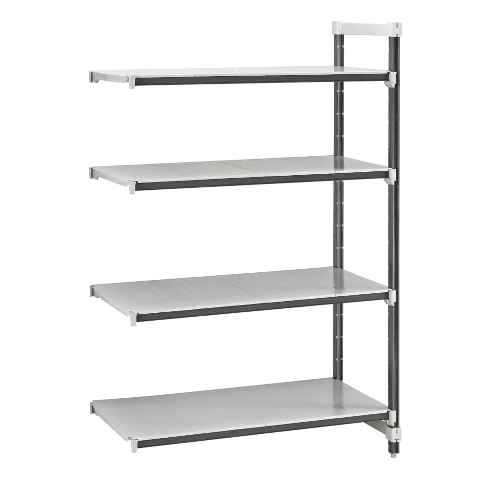 Cambro EXA243064S4480 30" NSF 4-Tier Polymer Shelf Kit - Camshelving® Elements XTRA, 24"W, 64"H